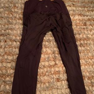 Deep purple lululemon leggings